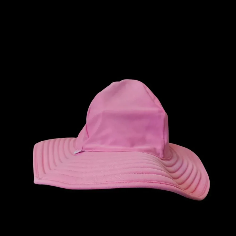 Ruffle‎ Butts Toddler Girl Pink Sun Pool Hat Reversible 3T 4T 5T Nylon Floppy